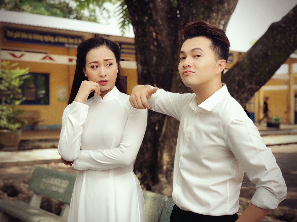 Ra MV Bolero 'Tuổi Học Trò', Nam Cường - Hà Thuý Anh là cặp đôi mới của showbiz Việt